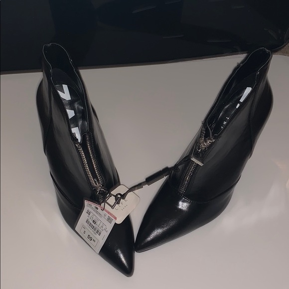 Zara Shoes - ZARA Black Wedge Booties